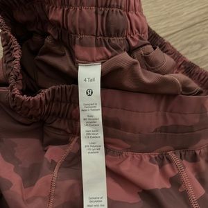 Great quality lululemon pink camo shorts!